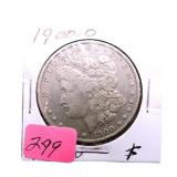 1900O Morgan silver dollar F