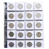 Album of 56 better date/grade  Walking Liberty