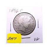 1896O Barber half dollar VG