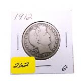 1912 Barber half dollar
