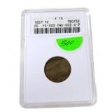 1857 Flying Eagle cent ANACS F15