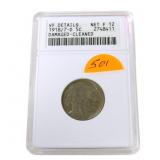 1918/7D Buffalo nickel ANACS F12 damaged &