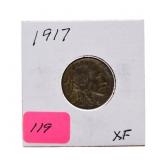 1917 Buffalo nickel XF