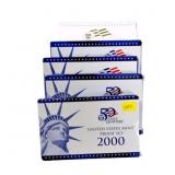 2000, 2001 partial, 2005, 2006, 2007 proof sets