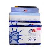 2005, 2006, 2009, 2010, 2011 proof sets