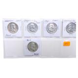 Page of 5 Franklin half dollar proofs