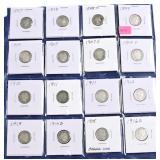 Page of better date/grade Barber dimes: