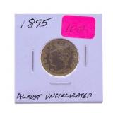 1895 Liberty nickel AU