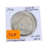 1946 Iowa Centennial commemorative silver half