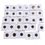 Bag of 29 Indian cents, 50