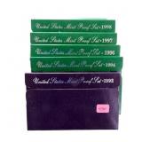 1992, 1994, 1996, 1997, 2 - 1998 proof sets