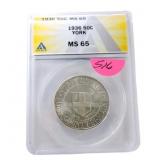 1936 York County Maine commemorative silver