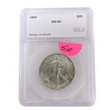 1944 walking Liberty half dollar SEGS MS64