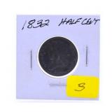 1832 half cent VF