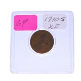 1910S Lincoln wheat cent XF