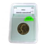 1976 Washington quarter NTC MS63+