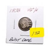 1833 Bust dime VG