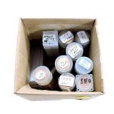 11 BU rolls of Lincoln wheat cents: 1946D, 1947D,