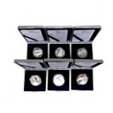 2008, 2009, 2010, 2 - 2011 & 2012 Swiss 20 Fr 1oz