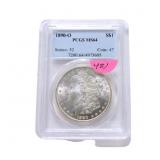 1890O Morgan silver dollar PCGS MS64
