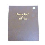 Complete high grade set of Indian head cents in