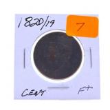 1820/19 large cent
