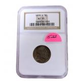 1919D Buffalo nickel NGC AU50