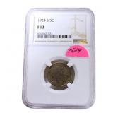 1924S Buffalo nickel NGC F12