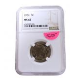 1926 Buffalo nickel NGC MS62