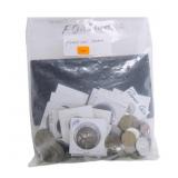 Large bag of foreign coins