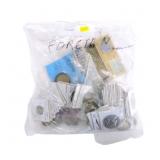 Large bag of foreign coins, medals, tokens, some