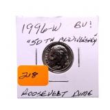 1996W BU 50th Anniversary Roosevelt dime