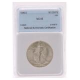 1946-S Walking Liberty half NGC MS66