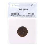 1919 Lincoln cent NNC MS65RB