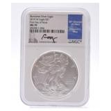 2019-W silver eagle NGC MS70