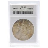 1897-S Morgan dollar ANACS MS63