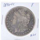 1890-CC Morgan dollar F