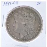 1891-CC Morgan dollar VF