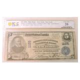 1902 $5 National Currency, Bowery & East River