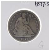 1877-S Seated Liberty half G