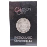1881-CC GSA Morgan dollar, box, and COA