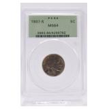 1937-S Buffalo nickel PCGS MS64