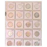 Franklin half set, mostly BU, 1948-63, 33 coins