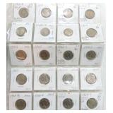 Page of 20 high grade Buffalo nickels: