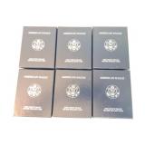 Lot of 6 silver eagle proofs, 6 - 2004-W