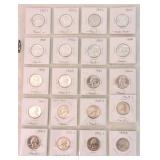 Lot of 23 proof Washington quarters, 1951-80,