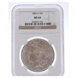 1884-O Morgan dollar NGC MS64