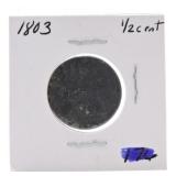 1803 half cent