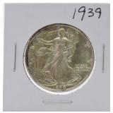 1939 Walking Liberty half BU