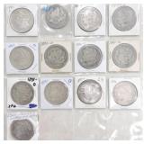 Page of 13 Morgan dollars